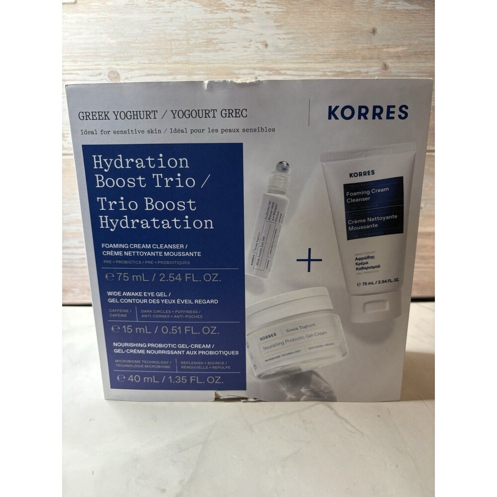 Korres Greek Yoghurt Hydration Boost Trio NEW In Box